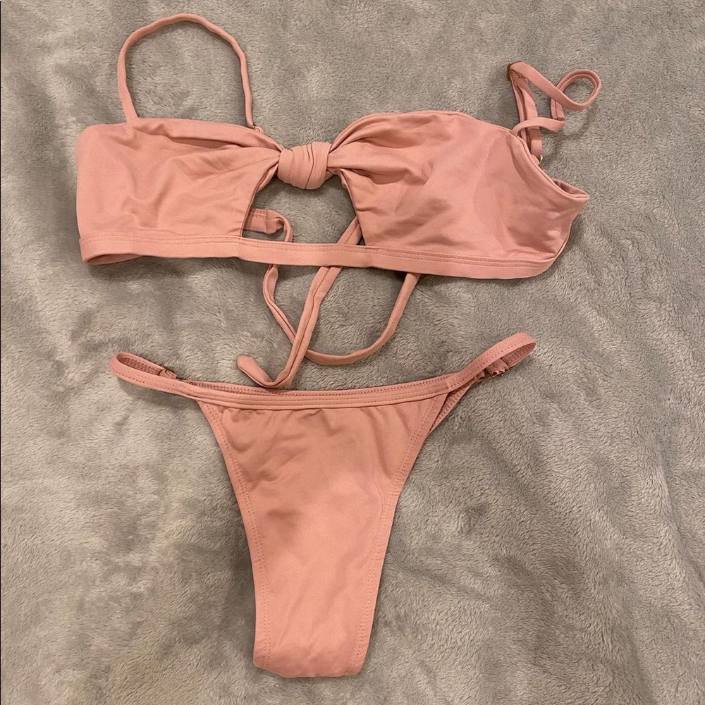 Cute Pink Bikini Set